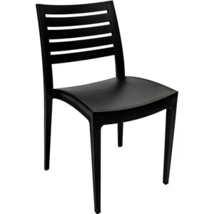 Nobis Furniture - Next Day Secco Stacking Side Chair Indoor and or Outdoor - Choice of 3 Colours