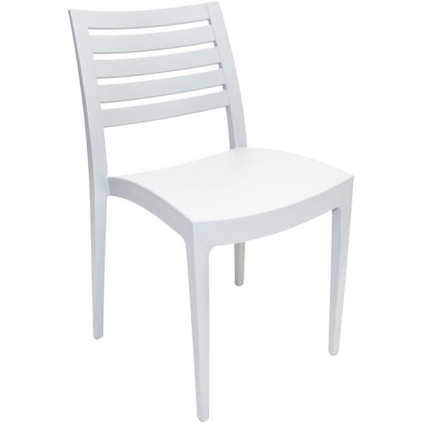 Nobis Furniture - Next Day Secco Stacking Side Chair Indoor and or Outdoor - Choice of 3 Colours