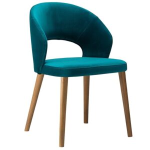 Nobis Furniture - OLIVIA FULLY UPHOLSTERED CUT OUT CURVED BACK ARM CHAIR - MADE TO ORDER