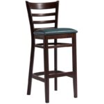 Nobis Furniture - Sheldon Medium Brown Faux Leather Bar Stool