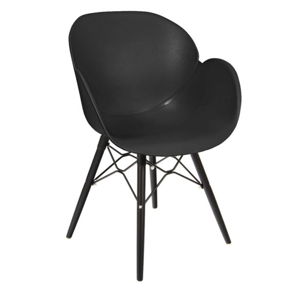 Nobis Furniture - Shoreditch Arm Chair - Black Wooden Frame