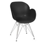 Nobis Furniture - Shoreditch Arm Chair - Chrome Steel Frame