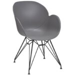 Nobis Furniture - Shoreditch Arm Chair - Black Steel Frame