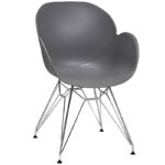 Nobis Furniture - Shoreditch Arm Chair - Chrome Steel Frame
