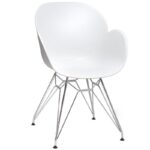 Nobis Furniture - Shoreditch Arm Chair - Chrome Steel Frame