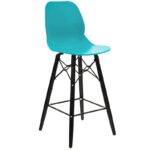 Nobis Furniture - Shoreditch Bar Stool – Black Frame 760mm Seat Height