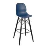 Nobis Furniture - Shoreditch Bar Stool – Black Frame 695mm Seat Height