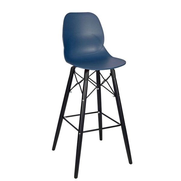Nobis Furniture - Shoreditch Bar Stool – Black Frame 695mm Seat Height