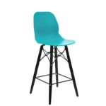 Nobis Furniture - Shoreditch Bar Stool – Black Frame 695mm Seat Height