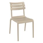 Nobis Furniture - EcoRelax Stacking Outdoor Side Chair - 4 Weather-Resistant Colours