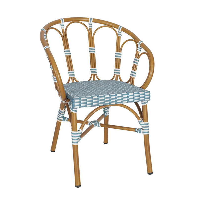 Nobis Furniture - Solent Weave Outdoor Stacking Arm Chair - Choice of Two Colours
