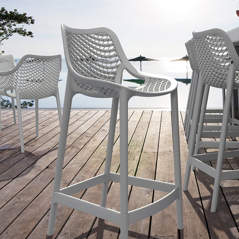 Nobis Furniture - Spring Outdoor Bar Stool - 750mm Seat Height - 7 Colours