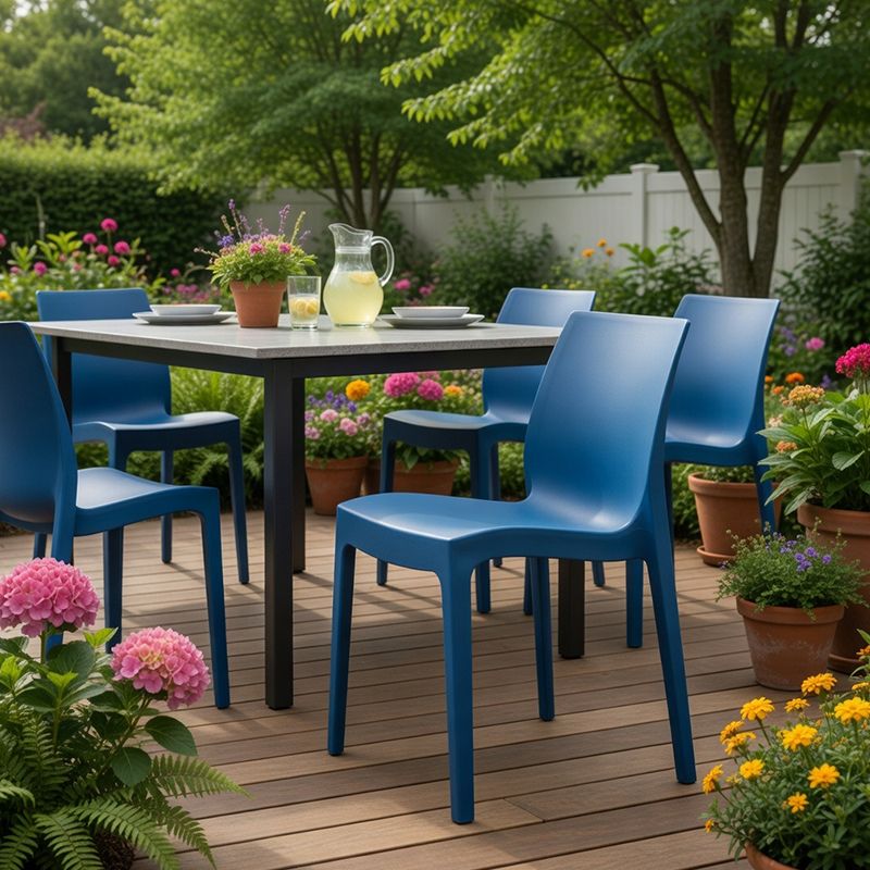 Strata Hard-Wearing Outdoor Stacking Side Chair