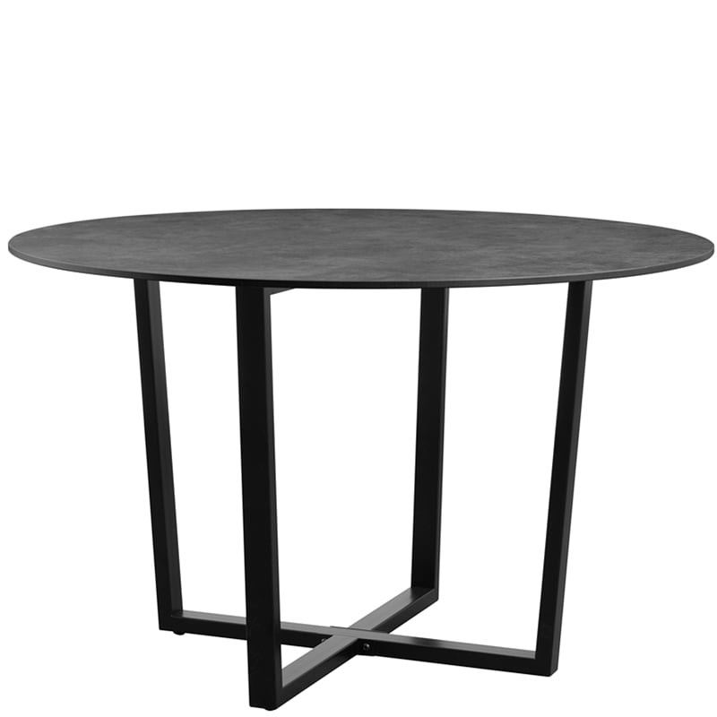 Nobis Furniture - Metallic Anthracite X Black Steel Complete Outdoor Dining Table