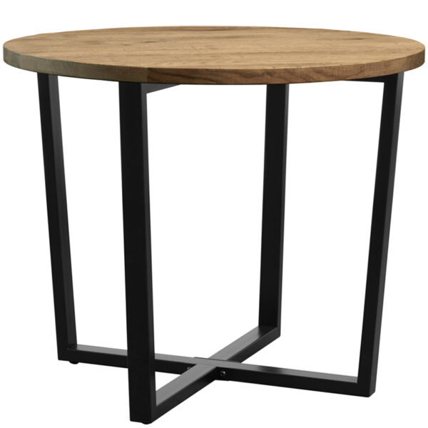 Nobis Furniture NEXT DAY Rustic Antique X Black Steel Complete Dining Table