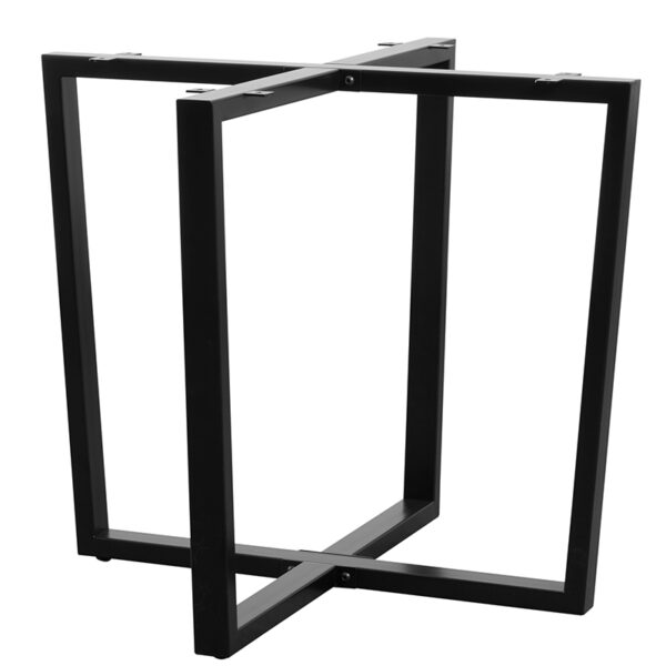 Nobis Furniture - X Black Steel Dining Table Base
