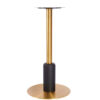 Nobis Furniture - Titan Large Round Brass Table Base with Black Sleeve