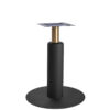 Nobis Furniture - Titan Large Round Brass and Black Table Base with Black Sleeve