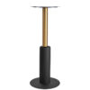 Nobis Furniture - Titan Small Round Brass Column Black Table Base with Black Sleeve