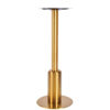Nobis Furniture - Titan Small Round Brass Table Base with Brass Sleeve