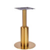 Nobis Furniture - Titan Small Round Brass Table Base with Brass Sleeve