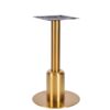 Nobis Furniture - Titan Small Round Brass Table Base with Brass Sleeve