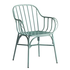 Nobis Furniture - Bloom Aluminium Retro Indoor or Outdoor Arm Chair - Light Blue