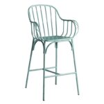 Nobis Furniture - Bloom Aluminium Mid Height Retro Indoor or Outdoor Bar Stool - 2 Colours