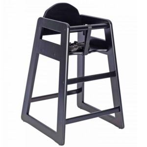 Nobis Furniture - Vana Wooden Stackable Baby High Chair Black