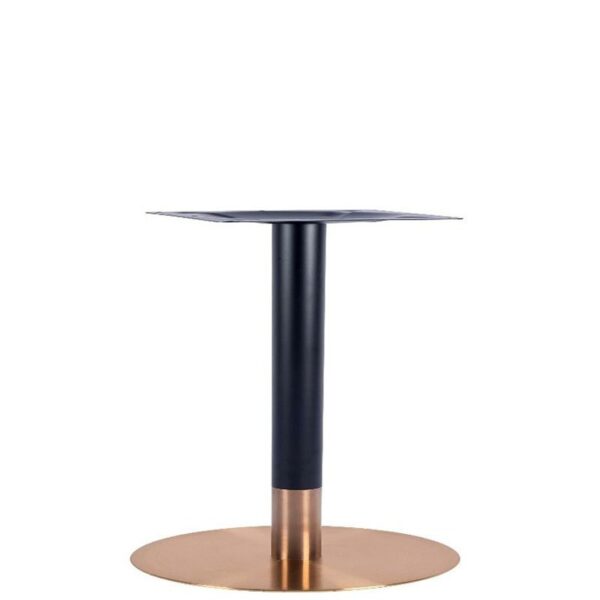 Nobis Furniture - Vello Small Round Table Base - Rose Gold - Various Heights