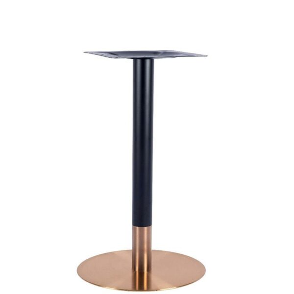 Nobis Furniture - Vello Small Round Table Base - Rose Gold - Various Heights