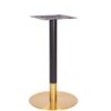 Nobis Furniture - Vello Small Round Table Base - Vintage Brass - Various Heights