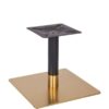 Nobis Furniture - Vello Small Square Black and Brass Table Base - Various Height