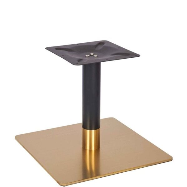 Nobis Furniture - Vello Small Square Black and Brass Table Base - Various Height