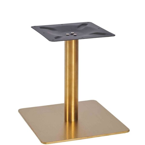 Nobis Furniture - Vello Large Square Vintage Brass Table Base - Various Height