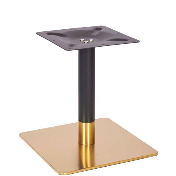 Nobis Furniture - Vello Large Square Black and Brass Table Base - Various Height