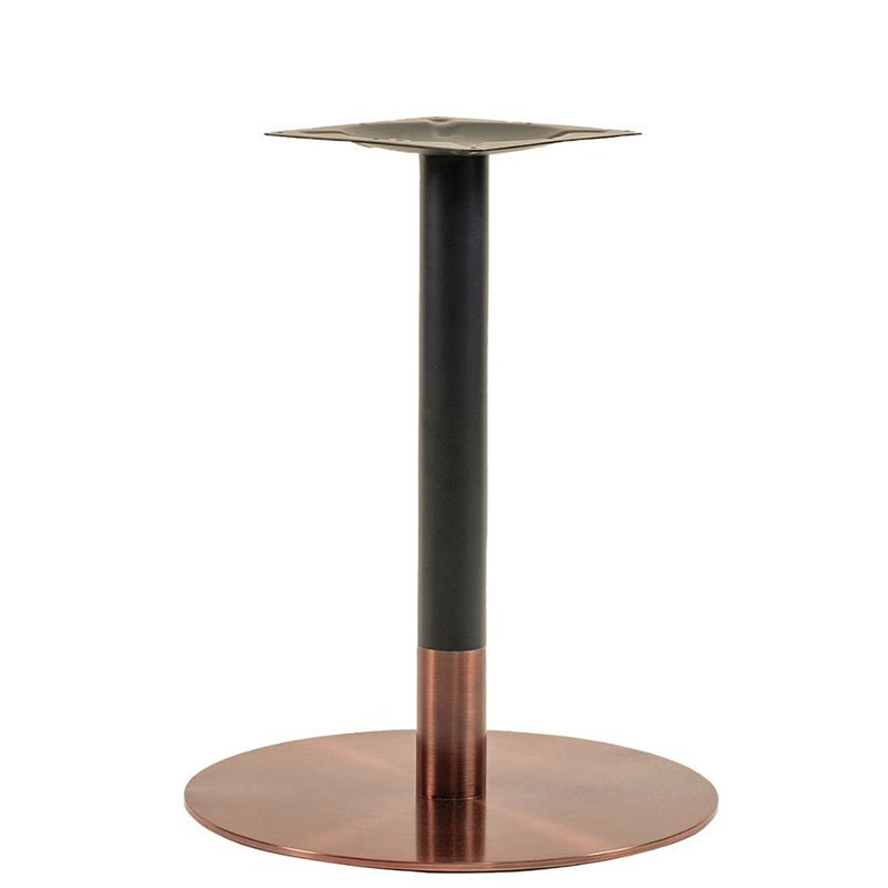Nobis Furniture - Vello Large Round Table Base - Rose Gold - Various Heights