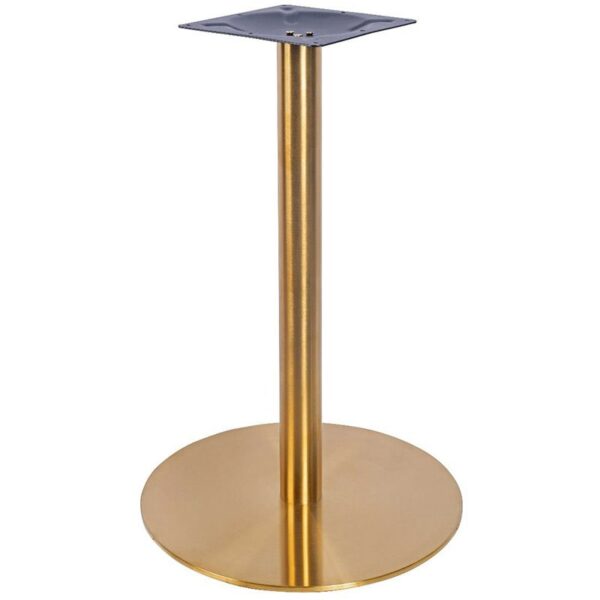 Nobis Furniture - Vello Large Round Brass Table Base - Various Heights