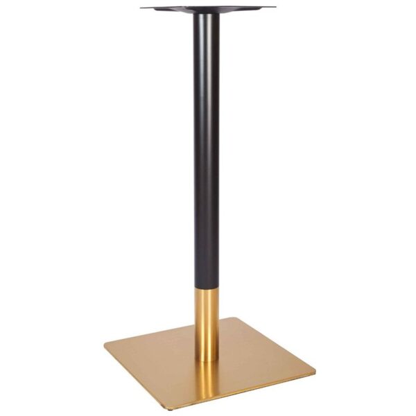 Nobis Furniture - Vello Large Square Black and Brass Table Base - Various Height
