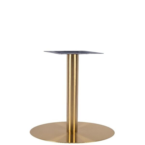 Nobis Furniture - Vello Small Round Brass Table Base - Various Heights