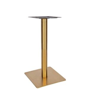 Nobis Furniture - Vello Small Square Vintage Brass Table Base - Various Height