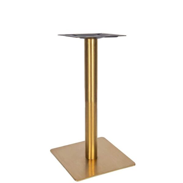 Nobis Furniture - Vello Small Square Vintage Brass Table Base - Various Height