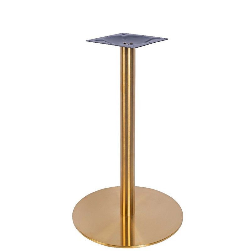 Nobis Furniture - Vello Small Round Brass Table Base - Various Heights