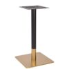 Nobis Furniture - Vello Small Square Black and Brass Table Base - Various Height