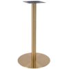 Nobis Furniture - Vello Small Round Brass Table Base - Various Heights