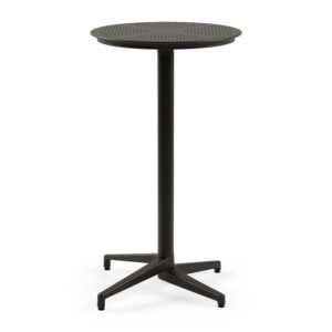 Nobis Furniture - Next Day Cuba Black Outdoor Flip Top Poseur Table - 600mm Round