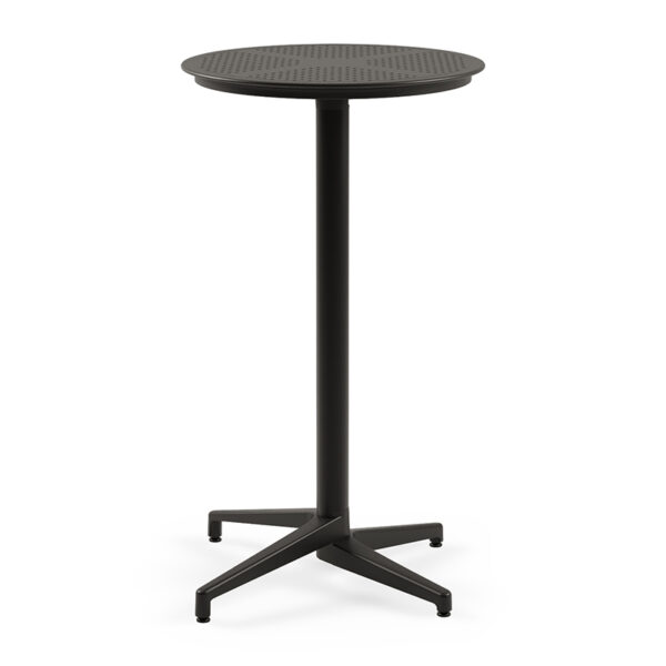 Nobis Furniture - Next Day Cuba Black Outdoor Flip Top Poseur Table - 600mm Round