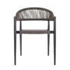 bronze wicker weave arm chair back nobis furniture