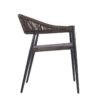 bronze wicker weave arm chair side nobis furniture
