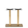 Nobis Furniture - NEXT DAY Twin Champagne Square Cast Iron Table Base